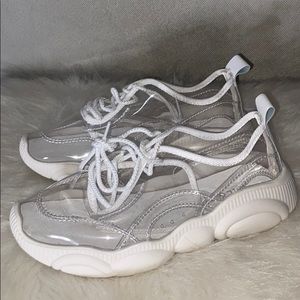 Size 8 Brand New Never Worn Clear Sneakers